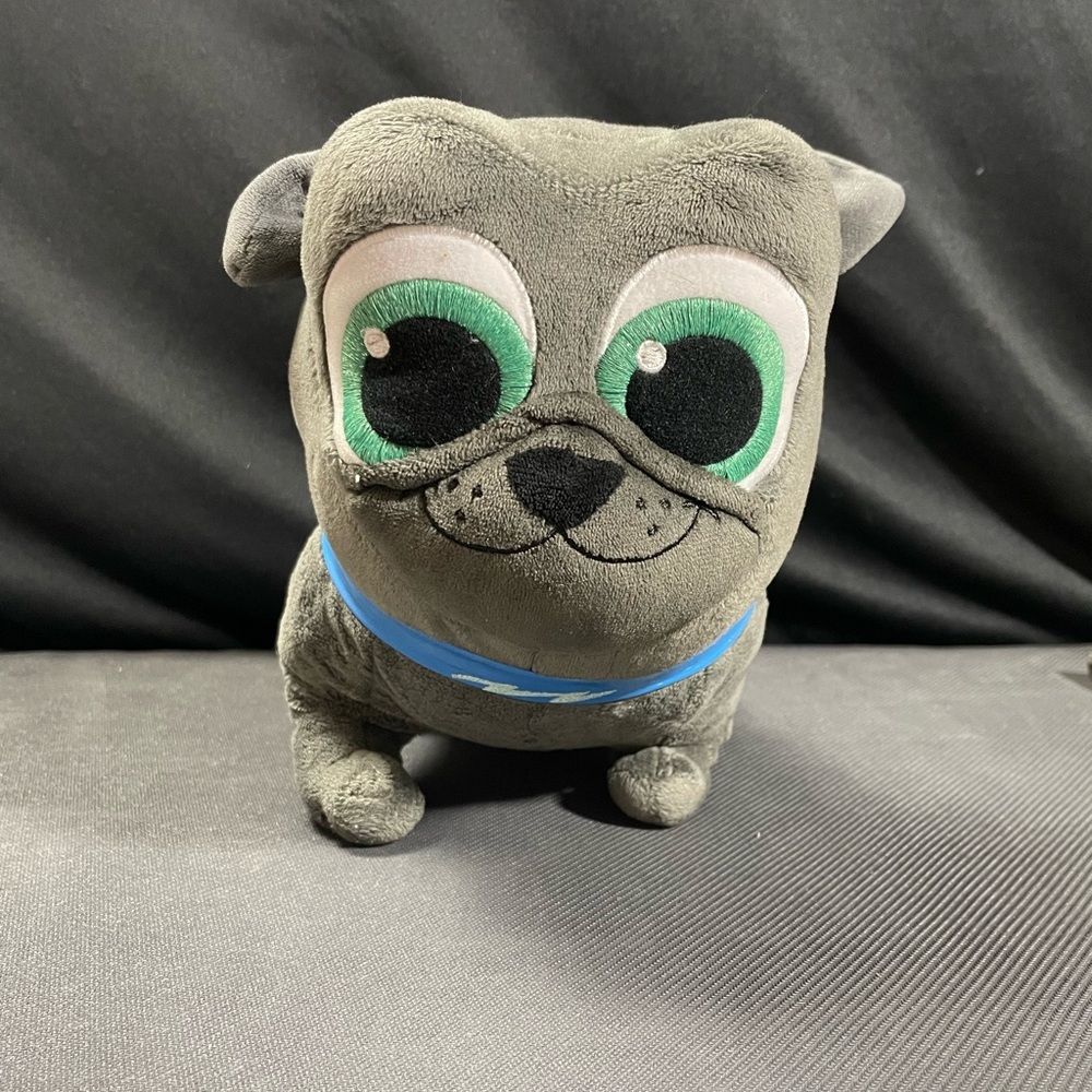 The Disney Store Bingo Plush 9" Pug Puppy Dog Pals Stuffed Animal Toy Gray